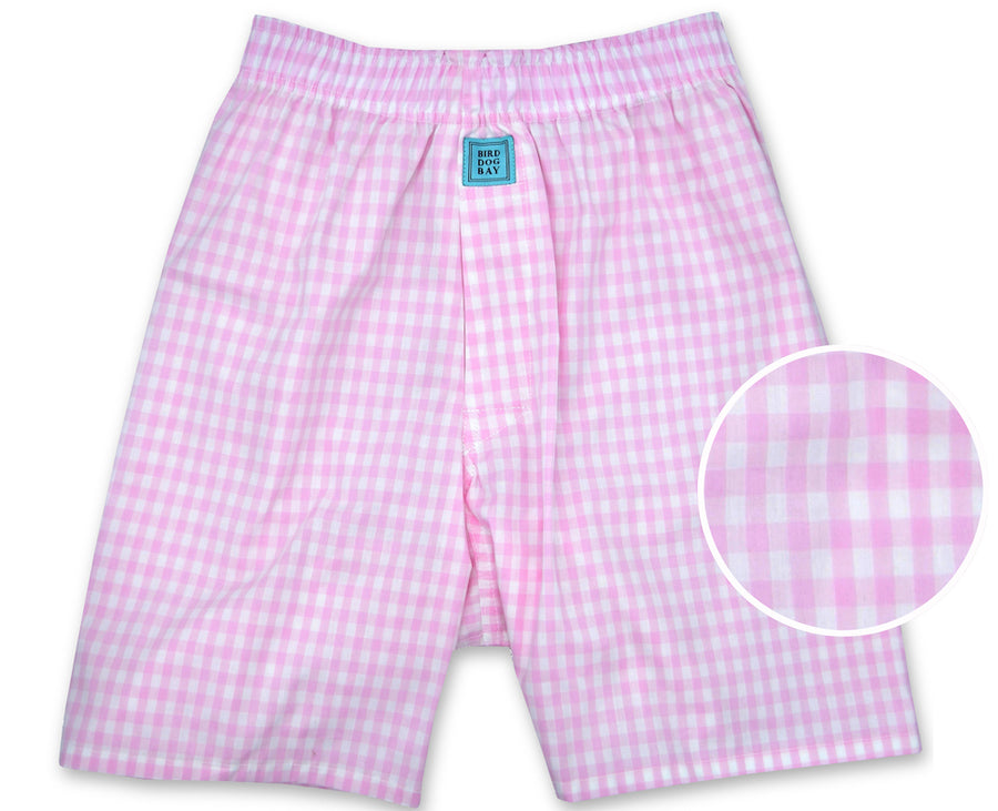 Gingham: Boxers - Pink (S)