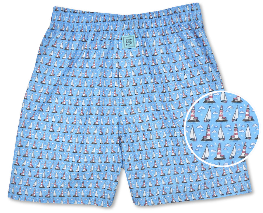 Welcome Ashore: Boxers - Light Blue