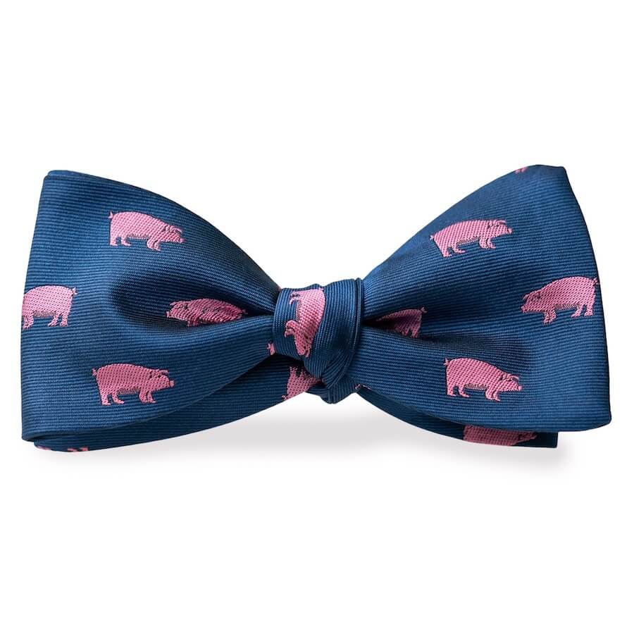 Pigs: Bow Tie - Navy