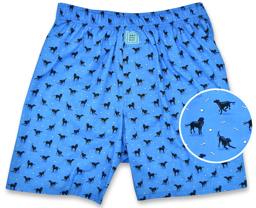 Black Lab: Boxers - Slate Blue