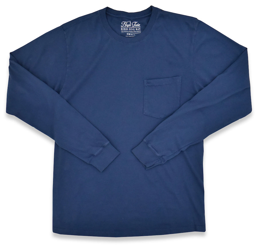High Tide: Long Sleeve T-Shirt - Navy