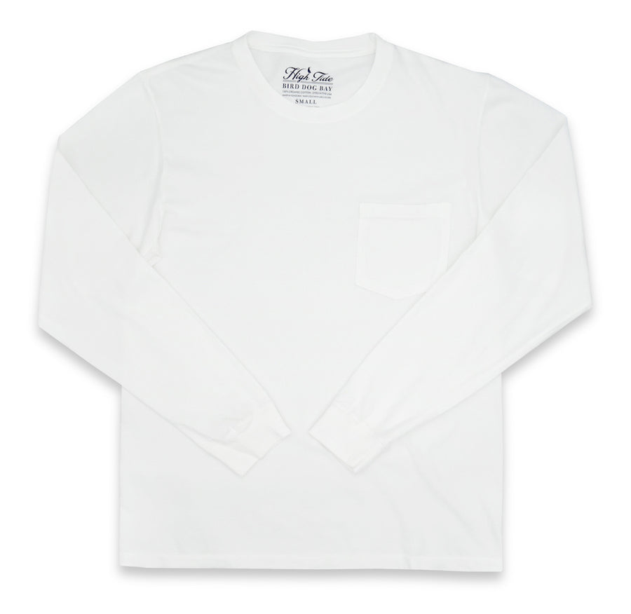 High Tide: Long Sleeve T-Shirt - White