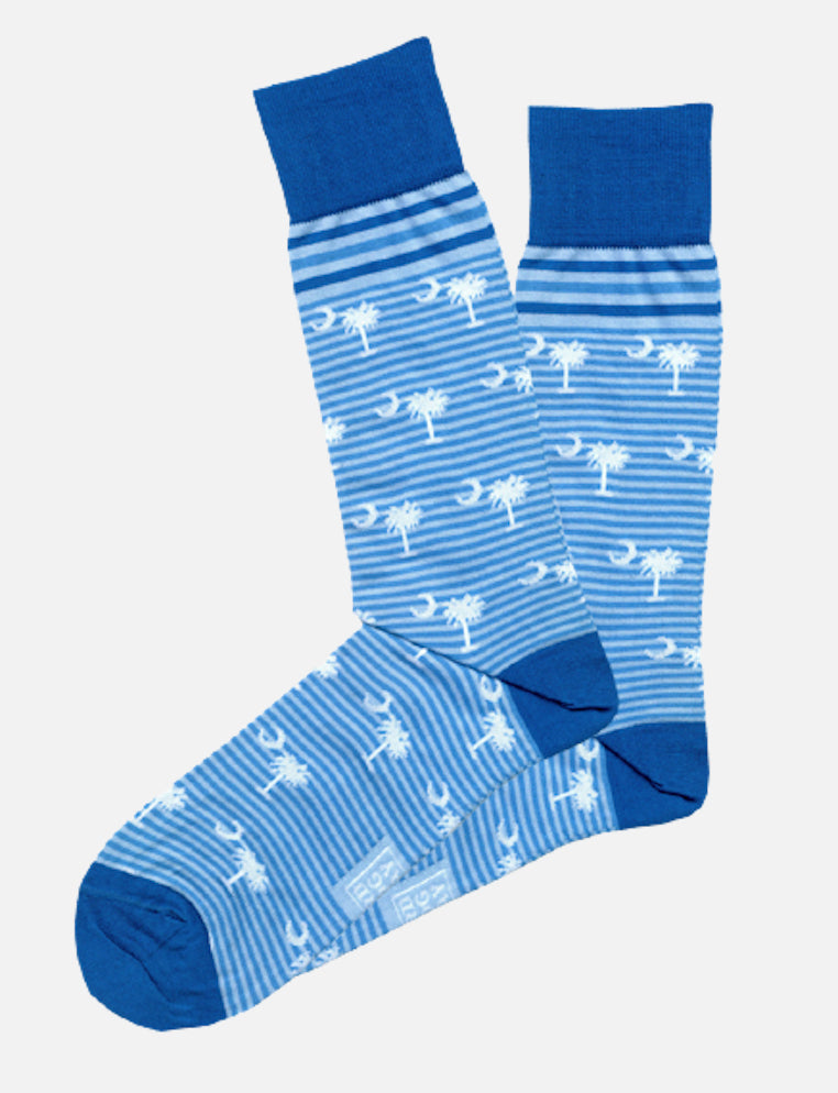 Palmetto Moon: Socks - Blue Palmetto Moon: Socks - Blue