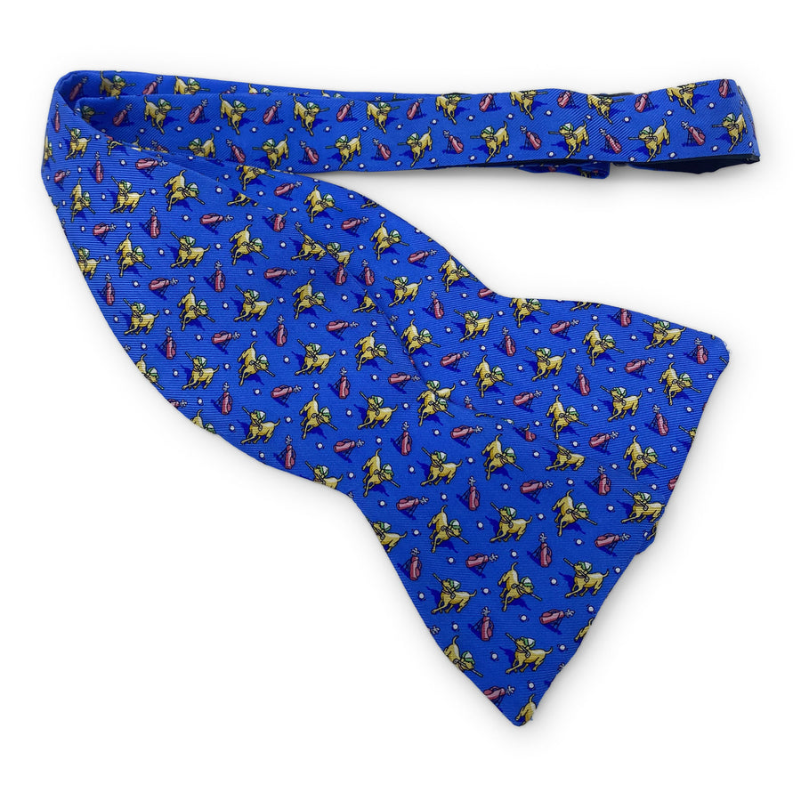 Canine Caddy: Bow Tie - Mid-Blue