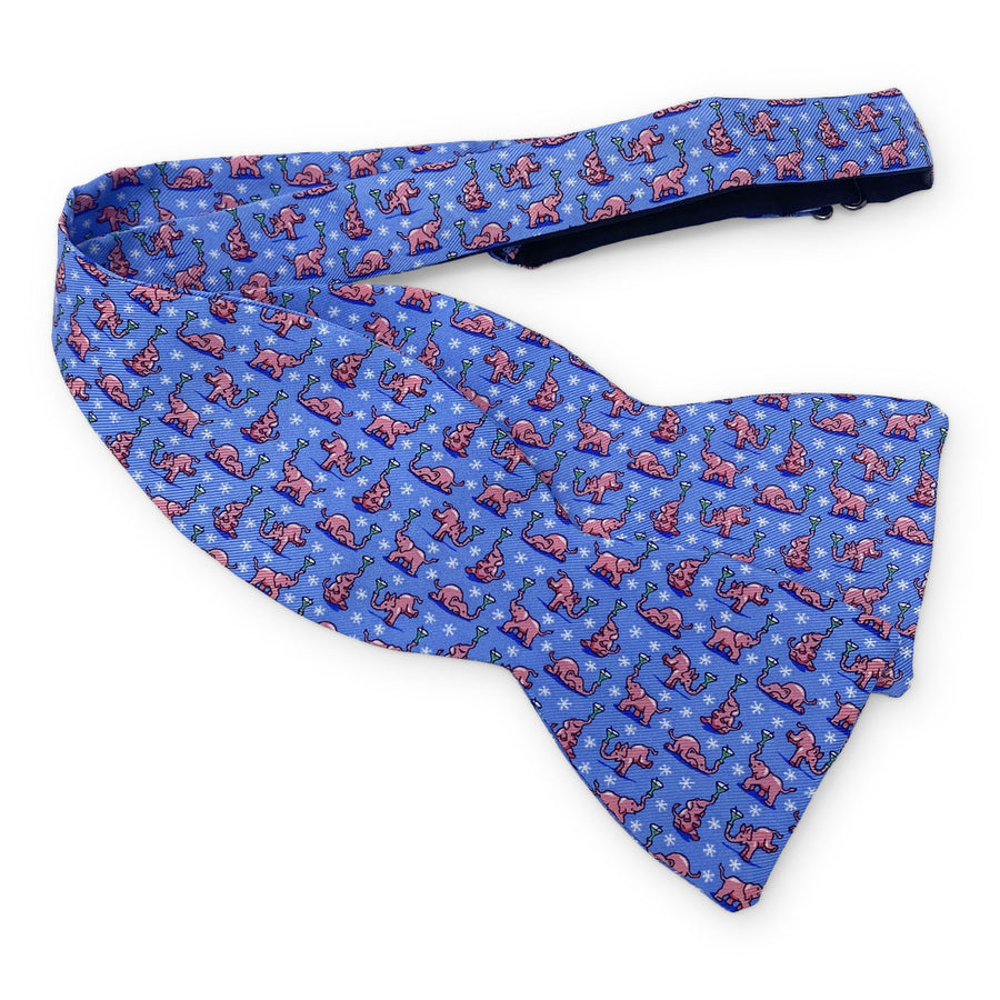 Pink Elephant Party: Bow Tie - Light Blue