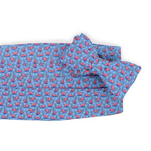 Pink Elephant Party: Cummerbund Set - Light Blue