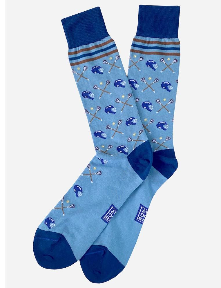 Lacrosse Check: Socks - Blue Lacrosse Check: Socks - Blue