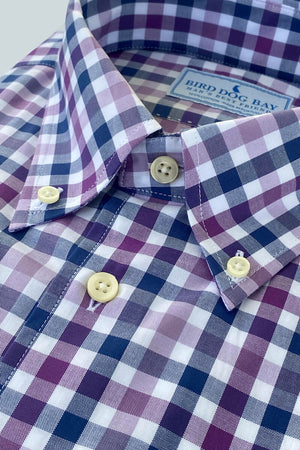 Madeira: Woven Cotton Shirt - Violet