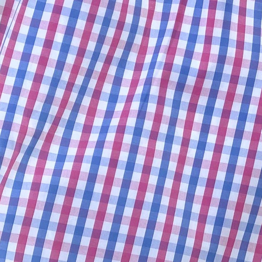 Gingham: Boxers - Fuchsia/Blue