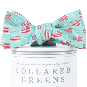 Old Glory Bow Tie Bow Ties - Collared Greens American Made
