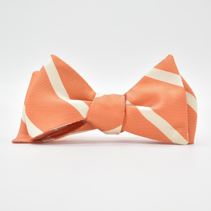 Beau Brummel Stripe: Bow Tie - Orange