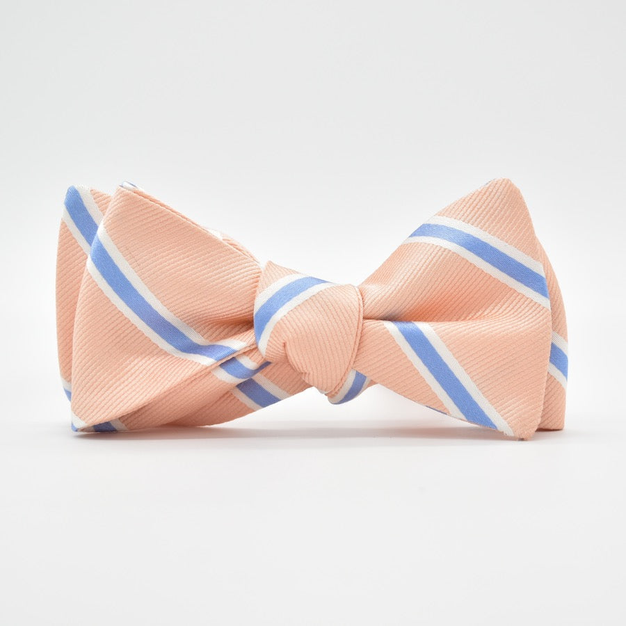 James: Bow Tie - Peach/Blue