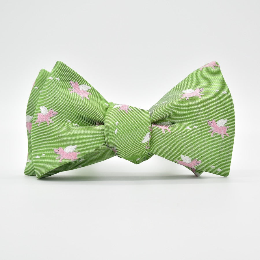 When Pigs Fly: Bow Tie - Lime