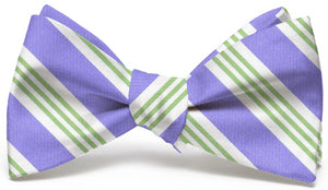 American Made Collared Greens Bow Tie Purple/Green Made in the USA