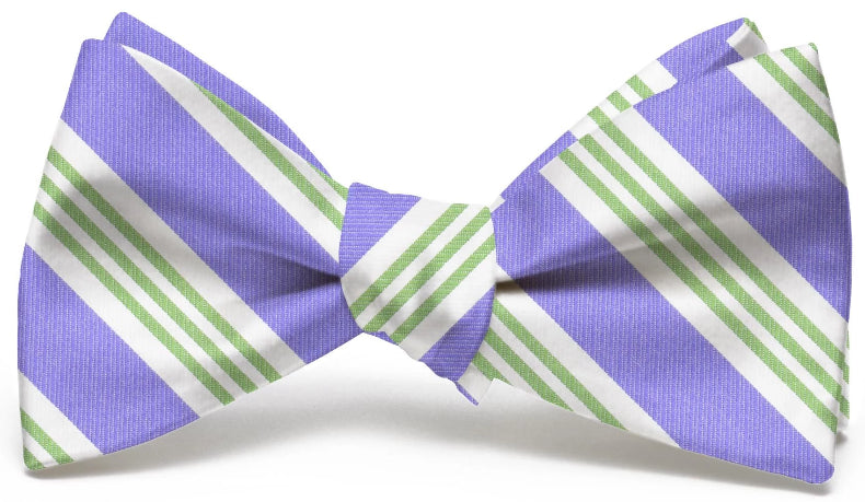 American Made Collared Greens Bow Tie Purple/Green Made in the USA