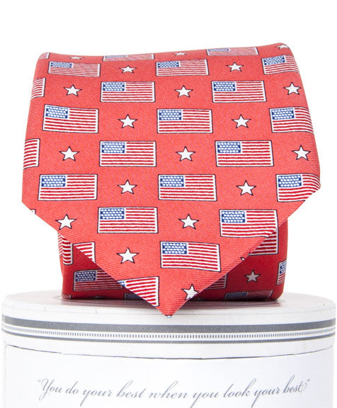 Boys Old Glory Tie Boys Ties - Collared Greens American Made