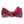 Load image into Gallery viewer, College Collection Stripes: Bow - Dark Red/Silver
