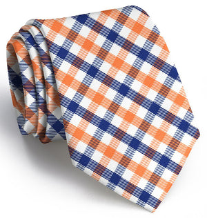 Collegiate Quad: Tie - Orange/Navy