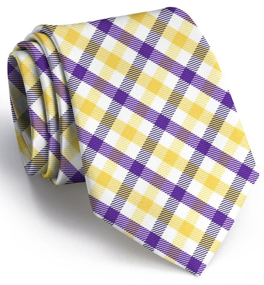 Collegiate Quad: Tie - Purple/Yellow
