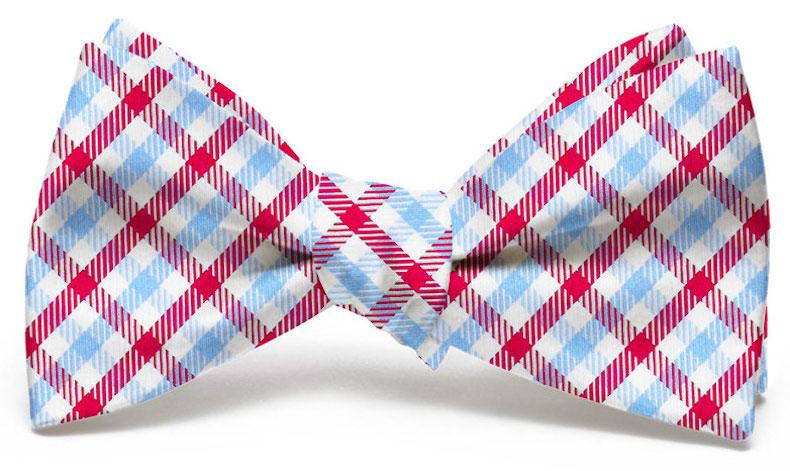 Gameday: Bow Tie - Light Blue/Red