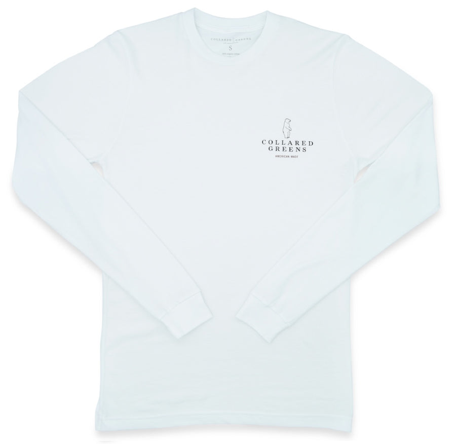 Weekend Skiff: Long Sleeve T-Shirt - White