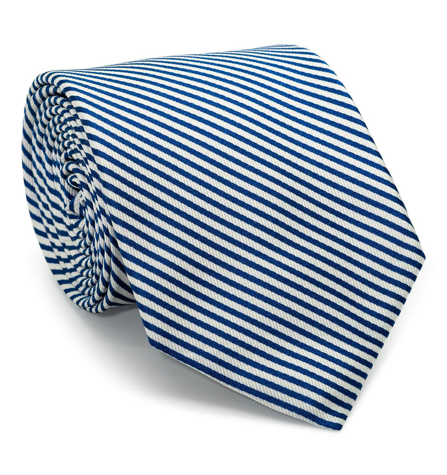 Signature Stripe: Tie - Navy
