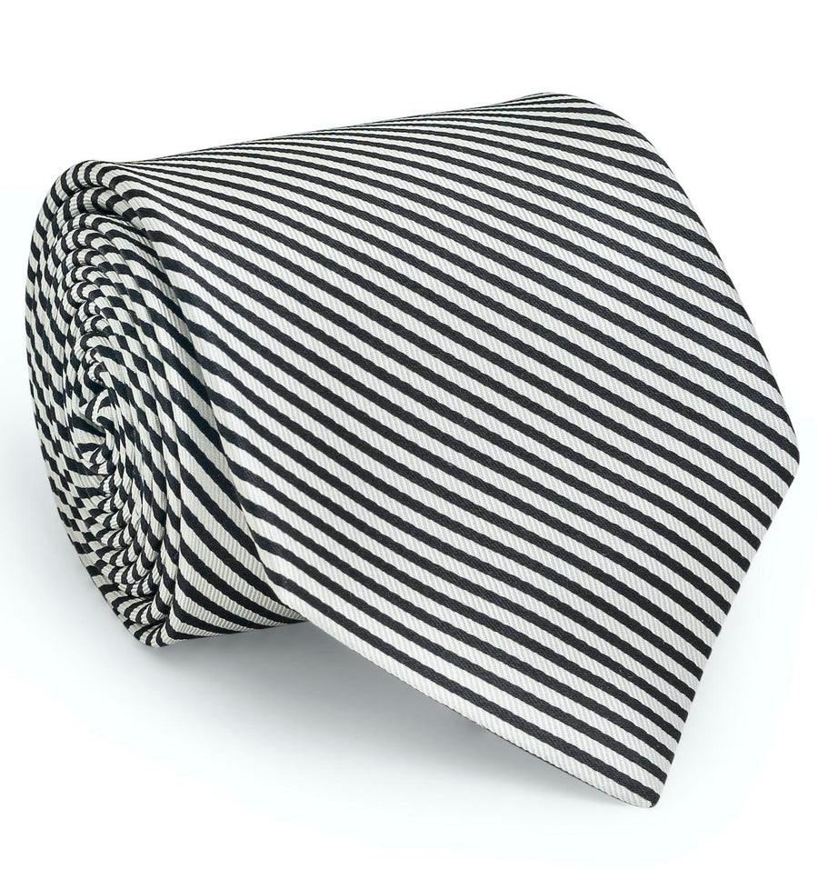 Signature Stripe: Tie - Black