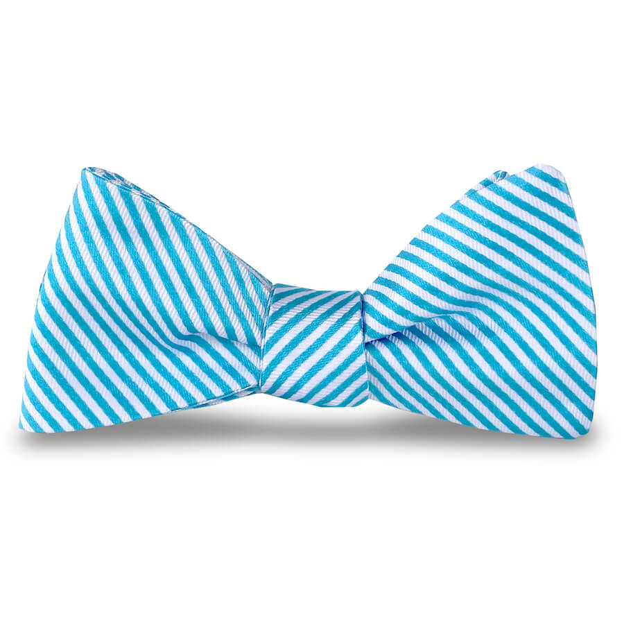 Signature Stripe: Bow Tie - Turquoise