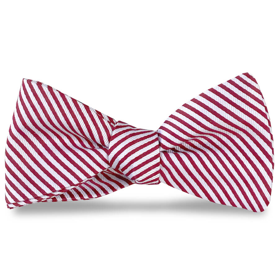 Signature Stripe: Bow Tie - Crimson