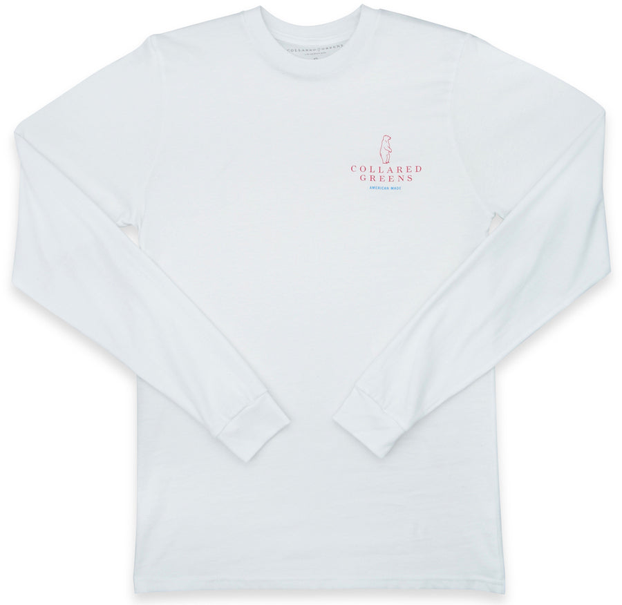 Flying Squirrel: Long Sleeve T-Shirt - White