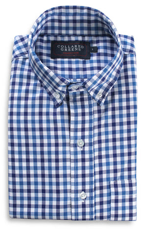 Hayden: Brookline Button Down Shirt - Blue/Navy