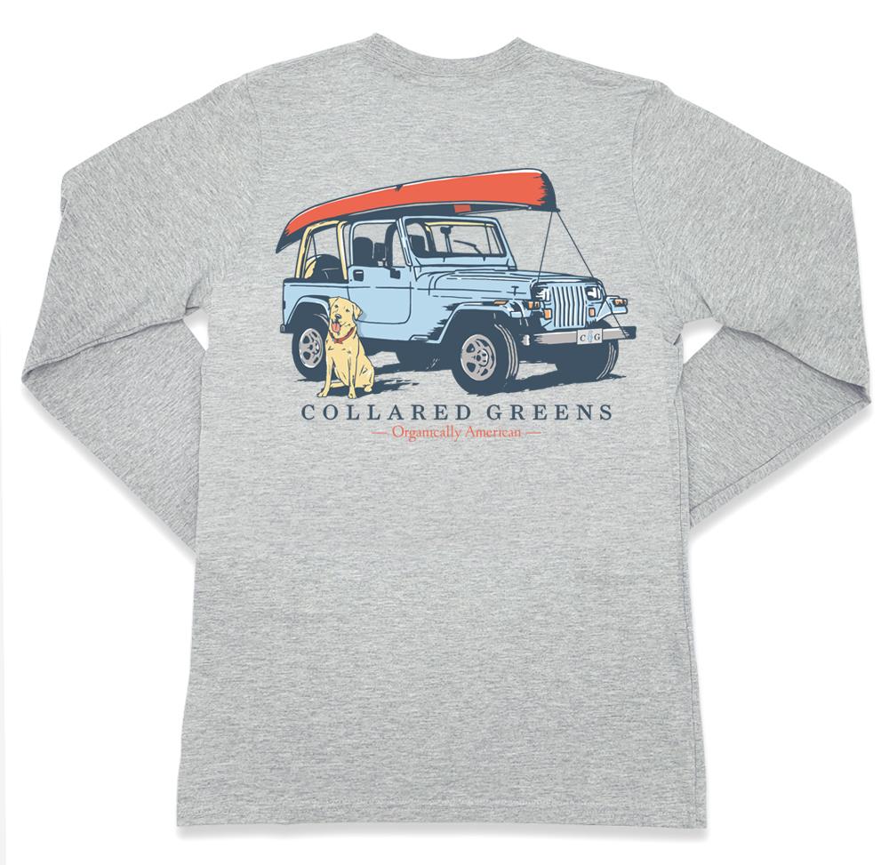 Jeep Dog: Long Sleeve T-Shirt - Gray – Collared Greens