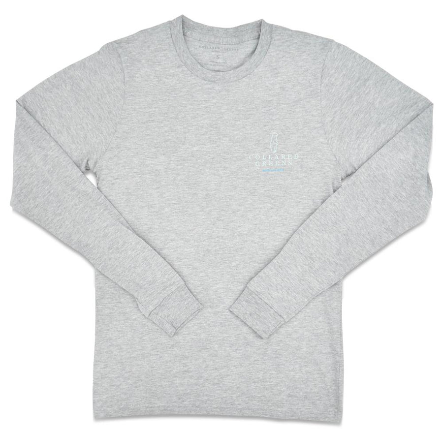 Tarpon Badge: Long Sleeve T-Shirt - Gray