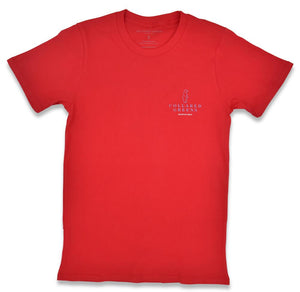 Bulldog Blues: Short Sleeve T-Shirt - Red