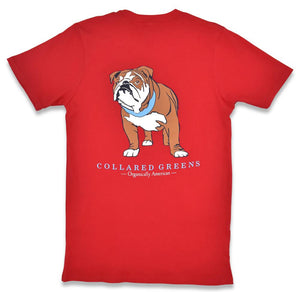 Bulldog Blues: Short Sleeve T-Shirt - Red