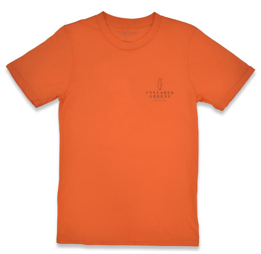 Camo Mallard: Short Sleeve T-Shirt - Orange