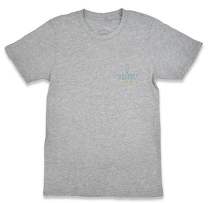 Deep Woods Angler: Short Sleeve T-Shirt - Gray