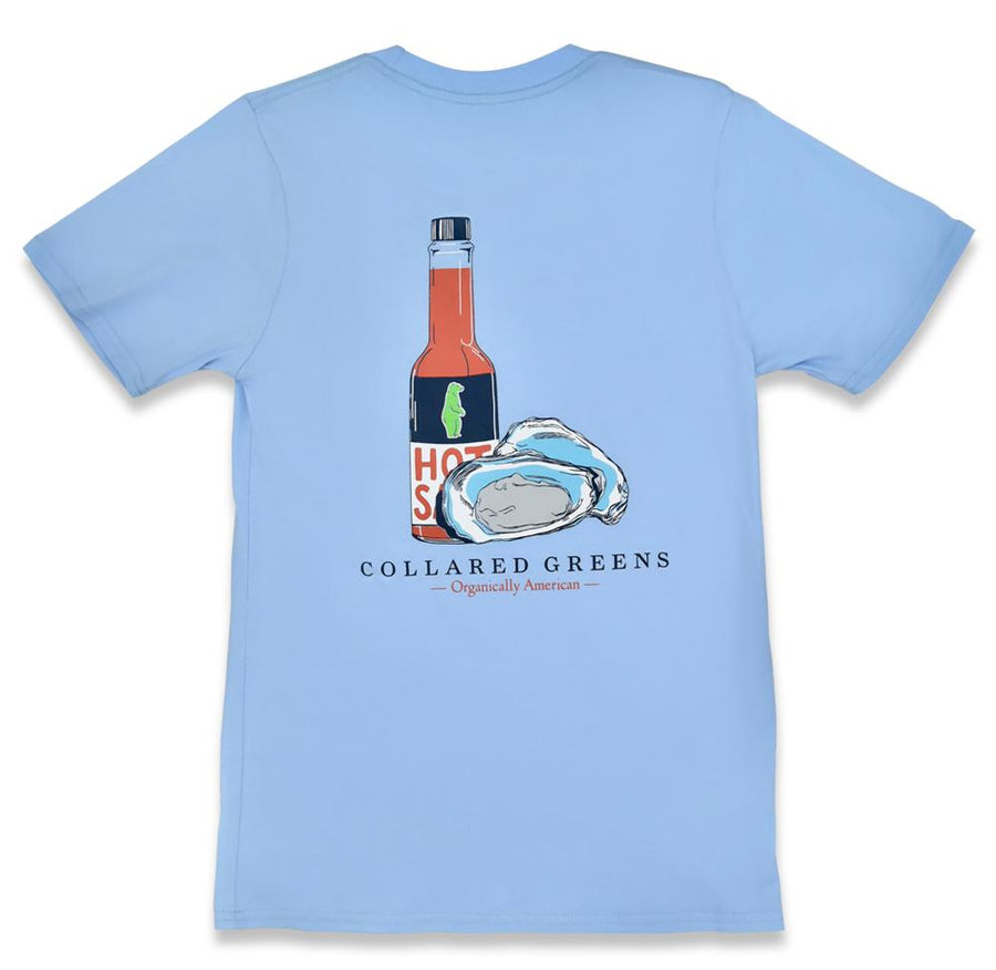 Oysters and Hot Sauce: Short Sleeve T-Shirt - Carolina