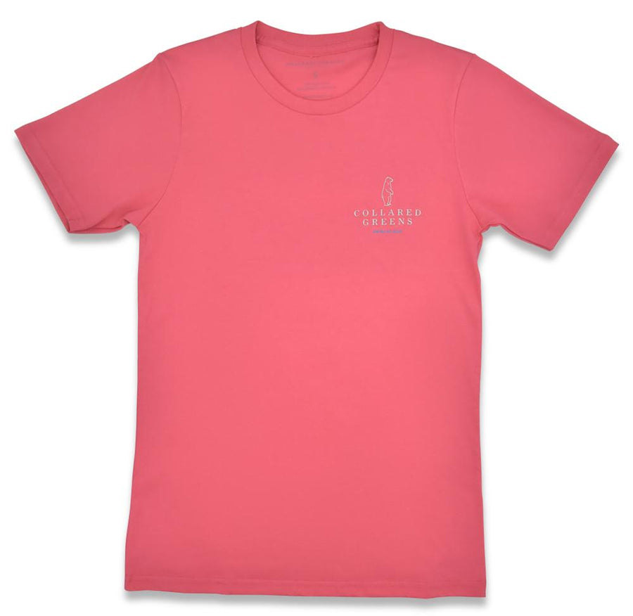 Tarpon Badge: Short Sleeve T-Shirt - Coral