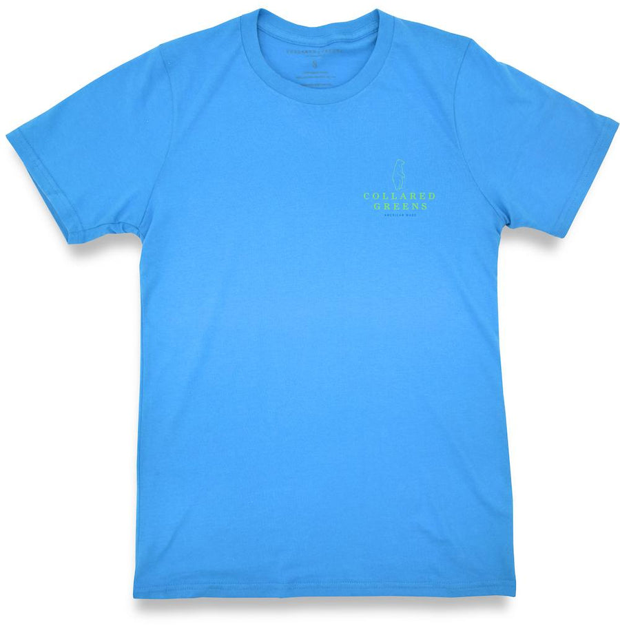 Tarpon Badge: Short Sleeve T-Shirt - Malibu Blue
