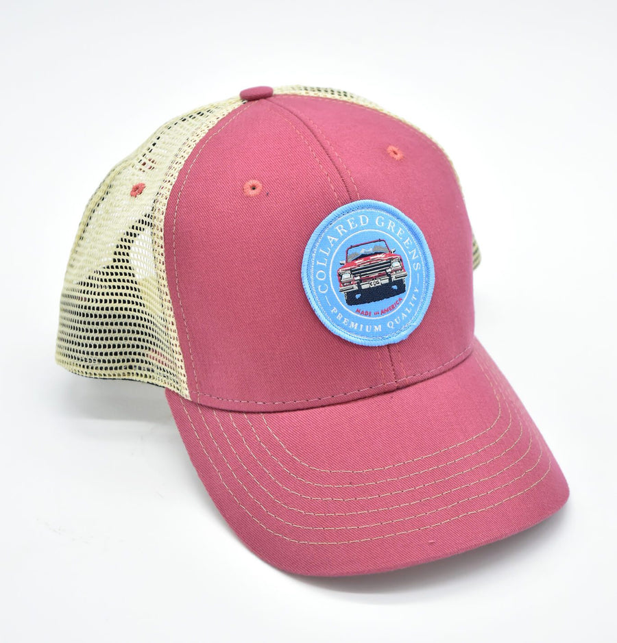 Vintage Bronco: Badged Trucker Cap - Port Side Red