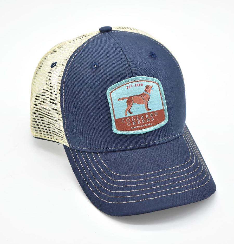 Chocolate Lab: Trucker Cap - Navy