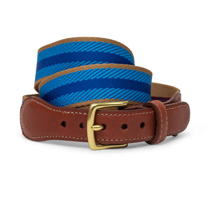 Dockside: Belt - Navy/Light Blue/Tan