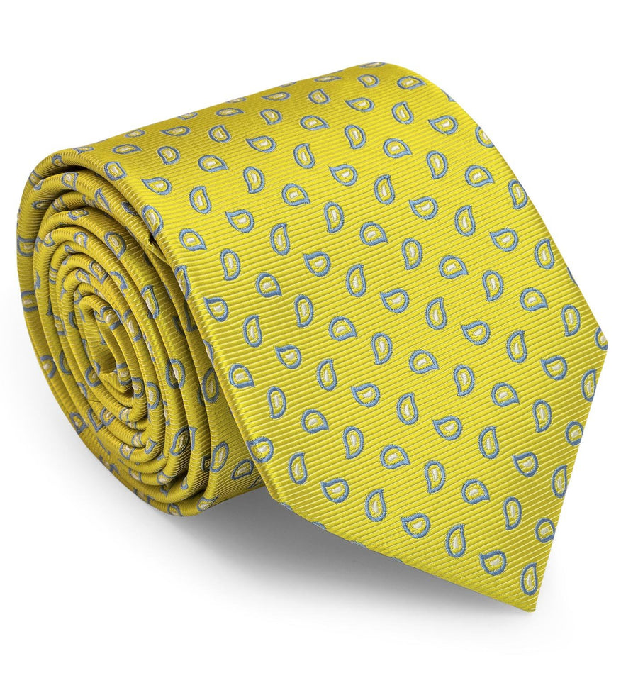 Premiere Paisley: Tie - Yellow