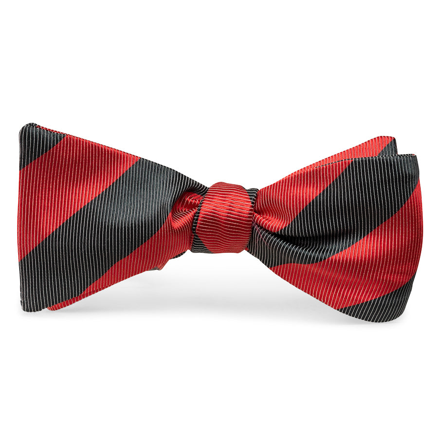 Chester: Bow Tie - Red/Gray
