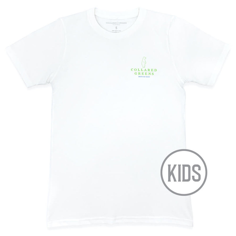 Palmetto Bear: Kid's Short Sleeve T-Shirt - White