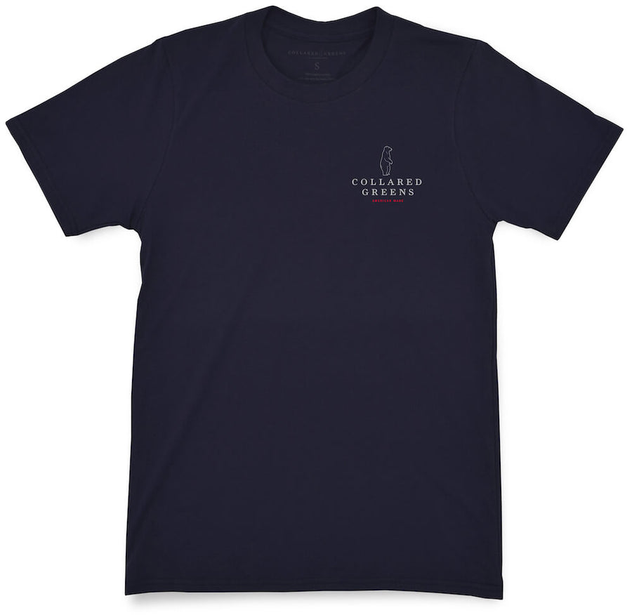 Outboard: Short Sleeve T-Shirt - Navy/Red