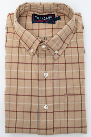 Clyde: Brookline Button Down Shirt - Camel (S)