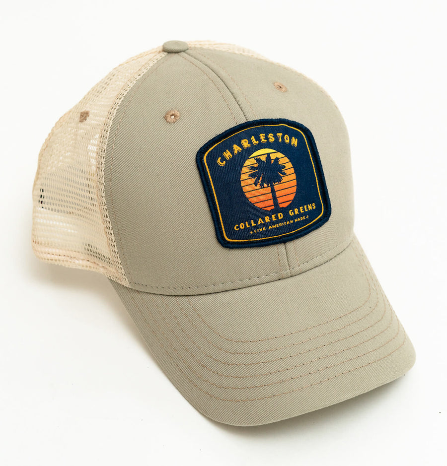 Vintage Sunset: Trucker Cap - Cattail