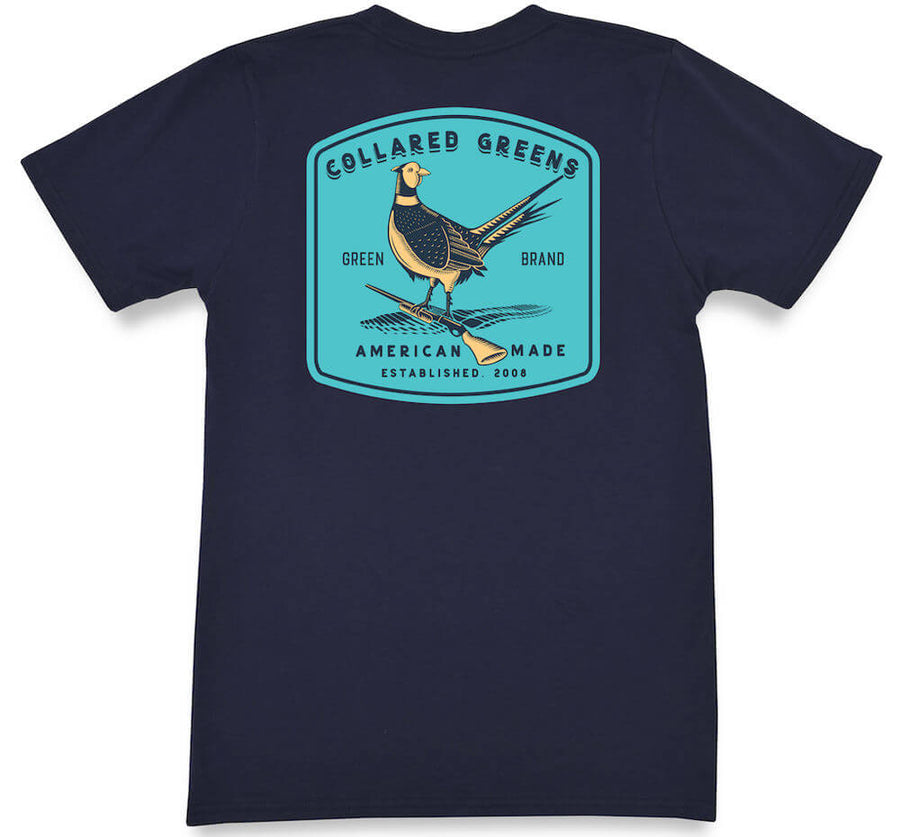 Pheasant Season: Short Sleeve T-Shirt - Navy (M)